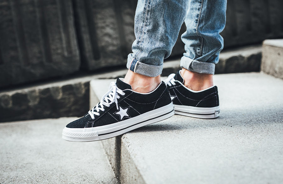 کتانی مشکی جیر کانورس