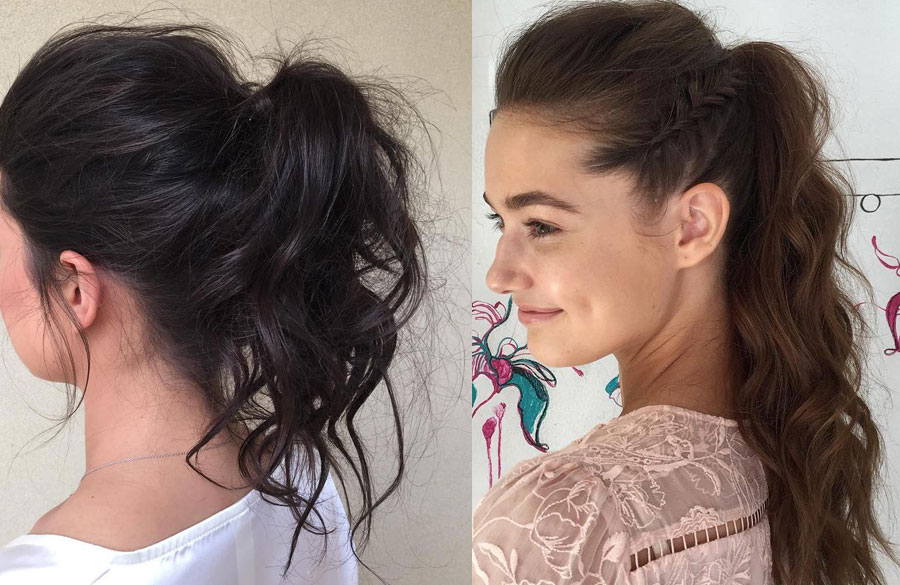 دم اسبی حجم دار