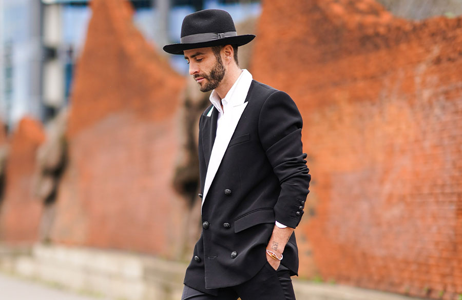 استایل کت و شلوار مشکی مردانه