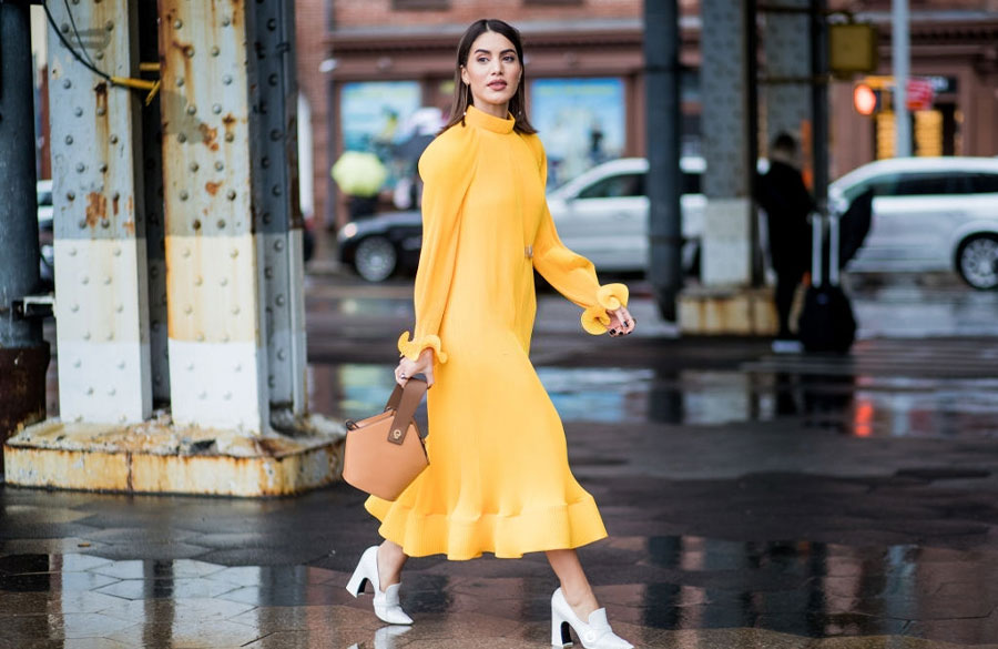 استایل با پیراهن زرد