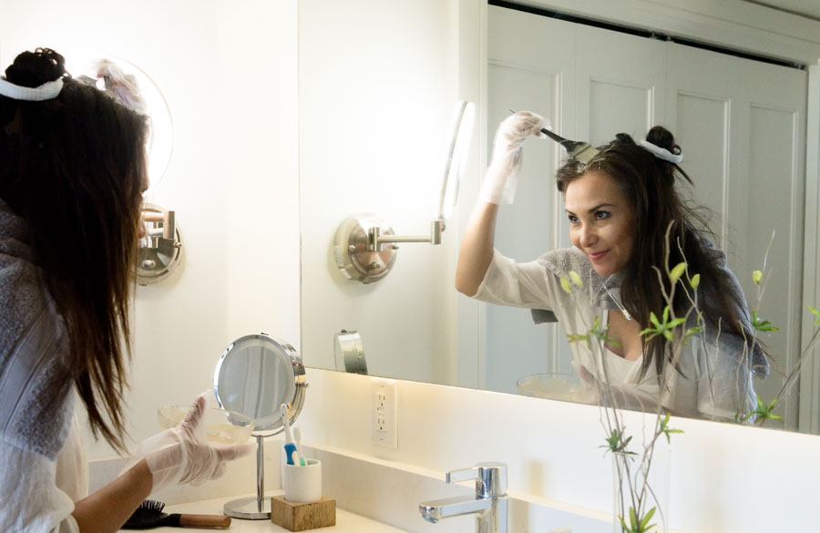 رنگ مو در منزل