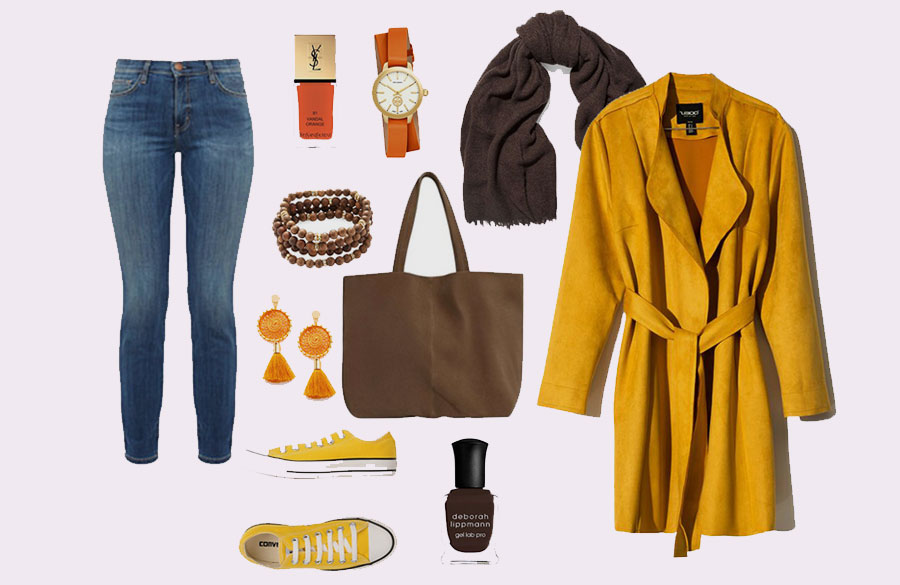 خردلی و قهوه ای