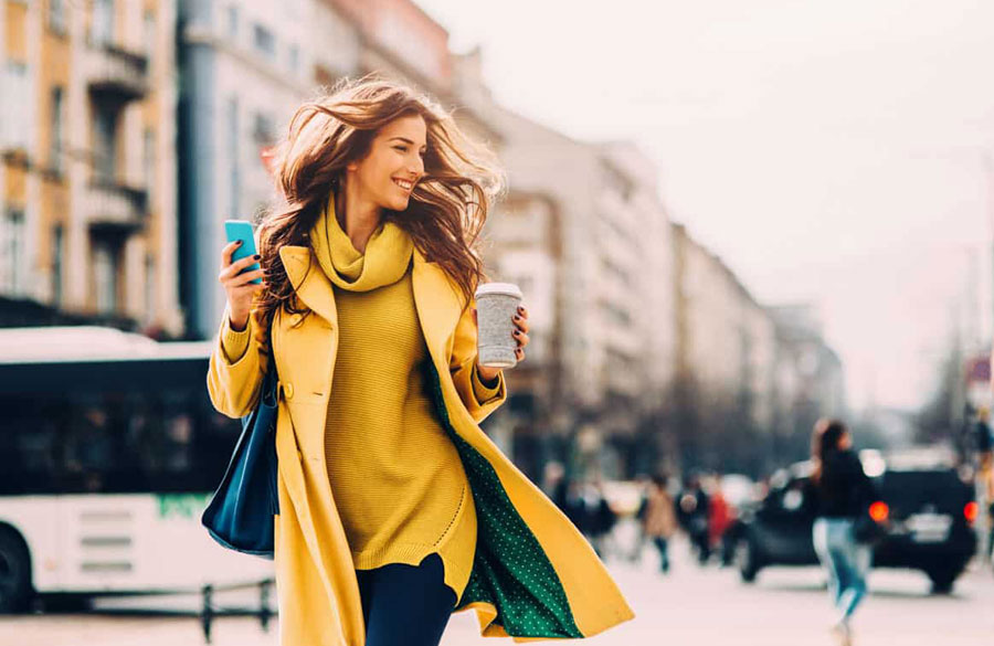 استایل با رنگ خردلی