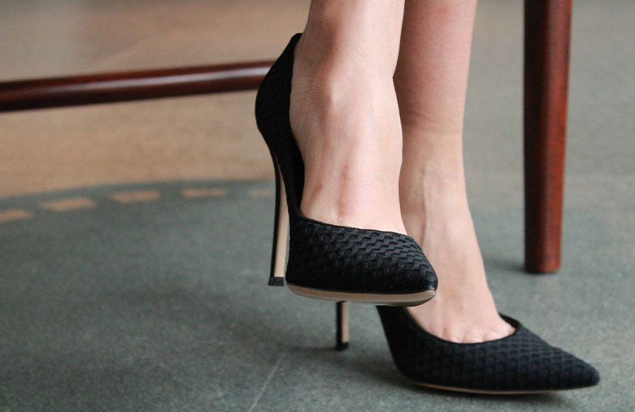 کفش پاشنه بلند مشکی