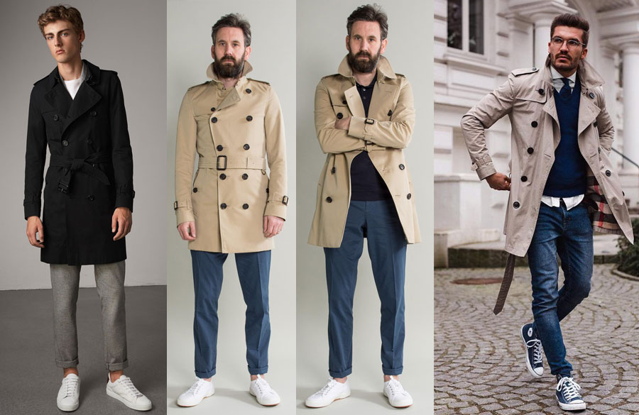 استایل کژوال مردانه با ترنچ کت