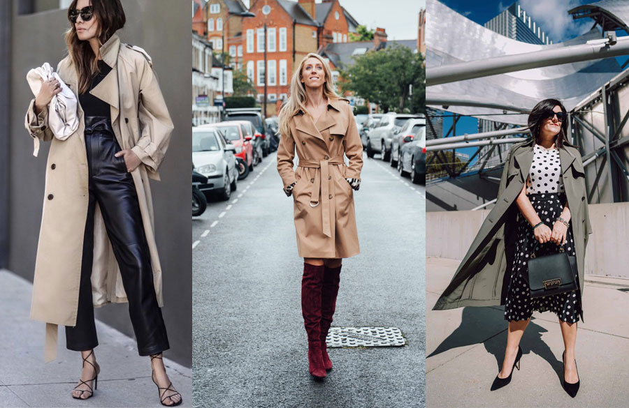 استایل رسمی زنانه با ترنچ کت