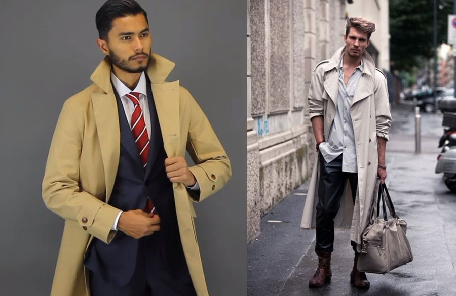 ترنچ کت در استایل مردانه