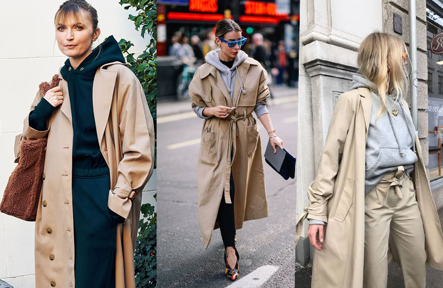 ترنچ کت با هودی