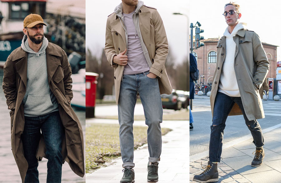 ترنچ کت با هودی