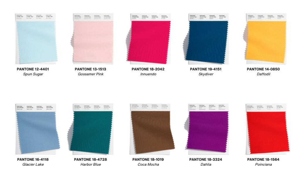 پالت رنگهای سال 2022