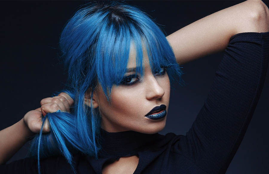 رنگ موی آبی