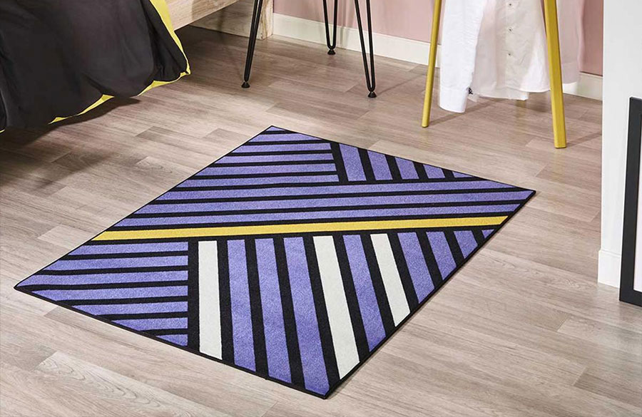 فرش مدرن به رنگ بنفش