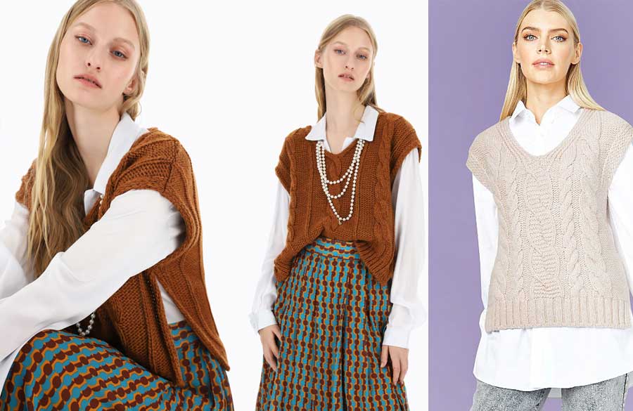 جلیقه بافتنی