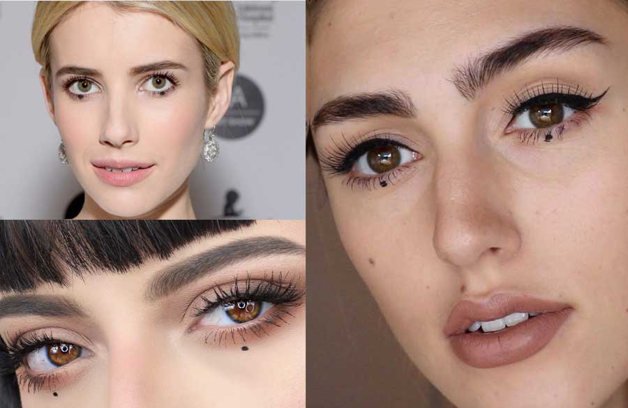 آرایش چشم نقطه ای