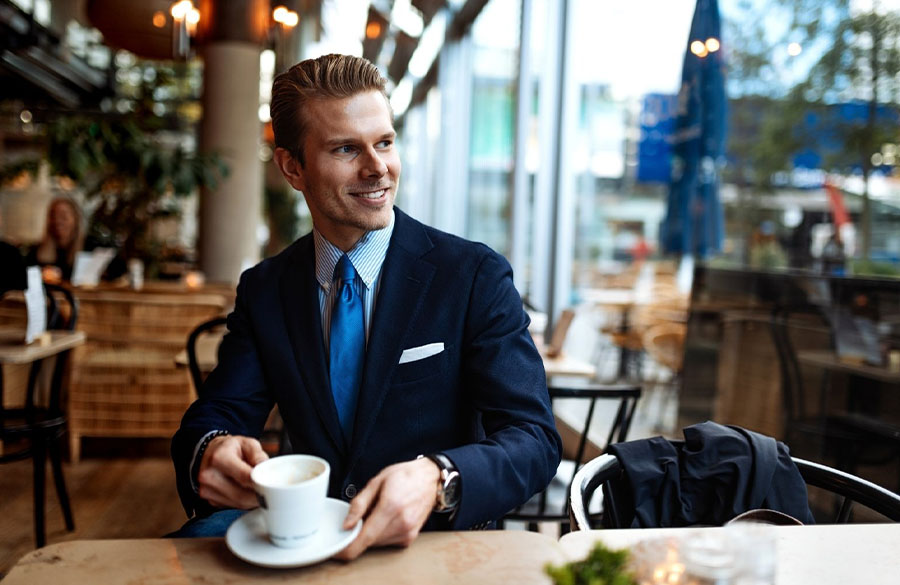 کت و شلوار ابی نفتی