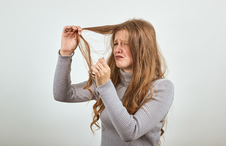 موهای آسیب دیده