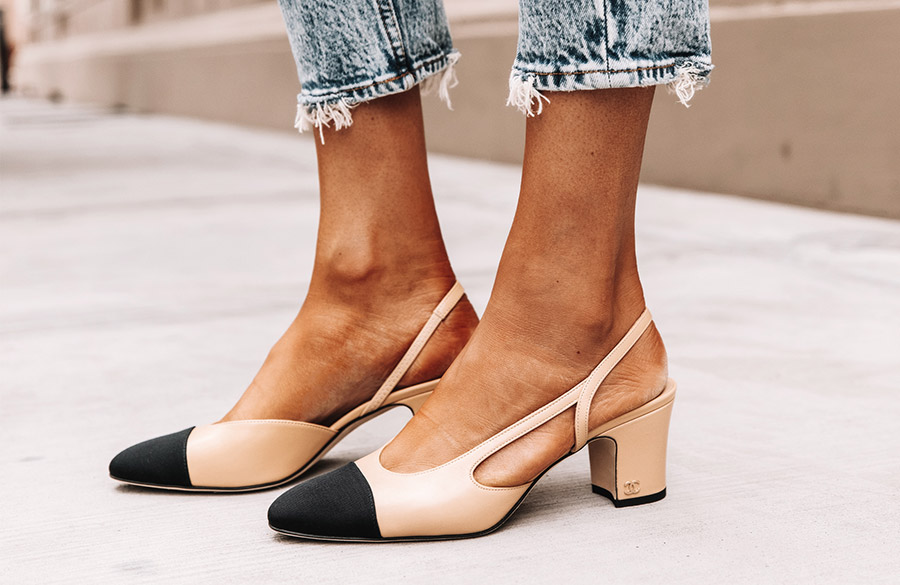 کفش پاشنه بلند پشت باز