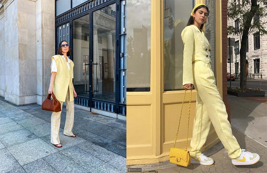 استایل زرد تابستونی