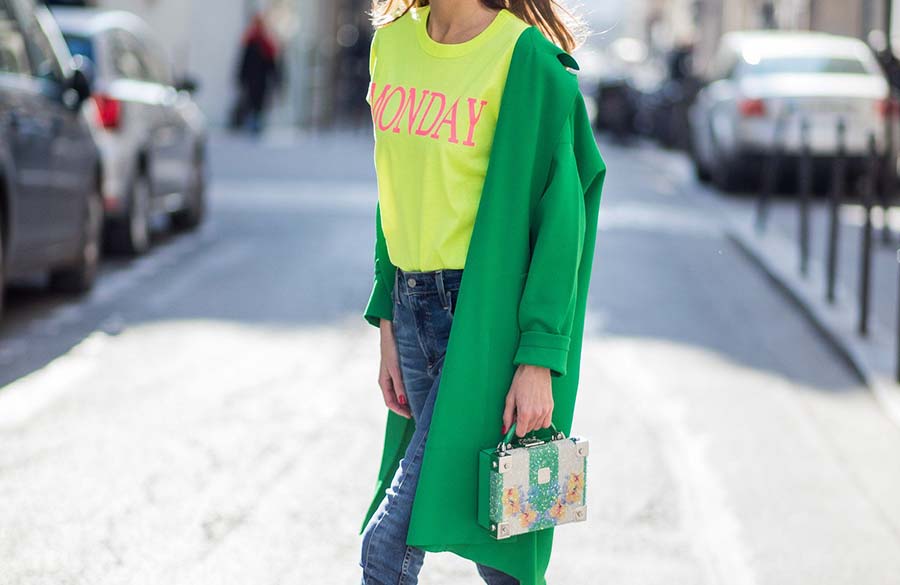 استایل ترکیب سبز و زرد