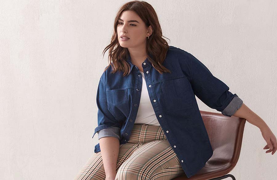 پیراهن جین اورسایز