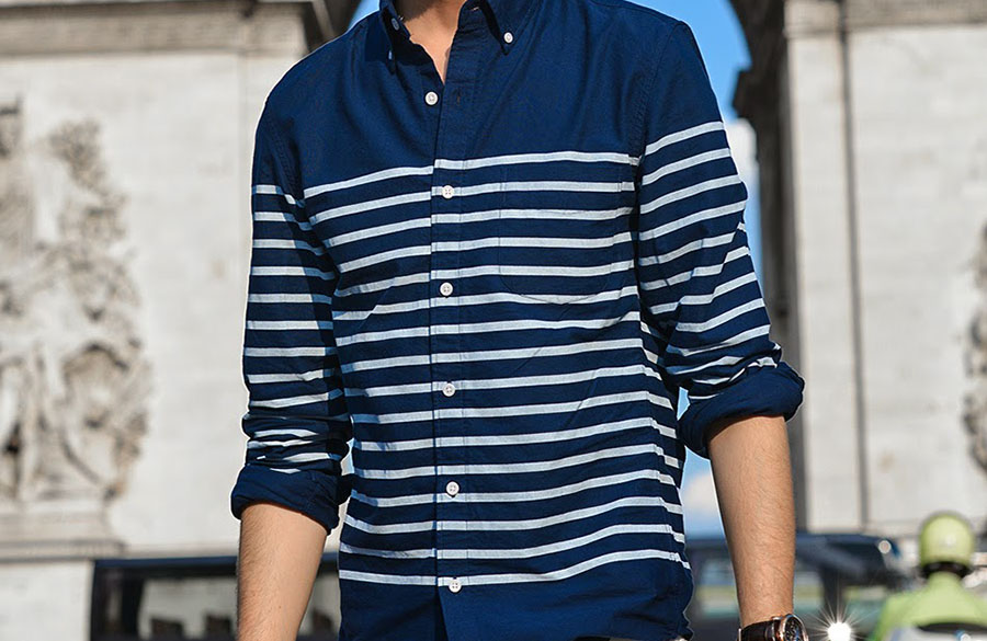 ترکیب آبی ملوانی و سفید