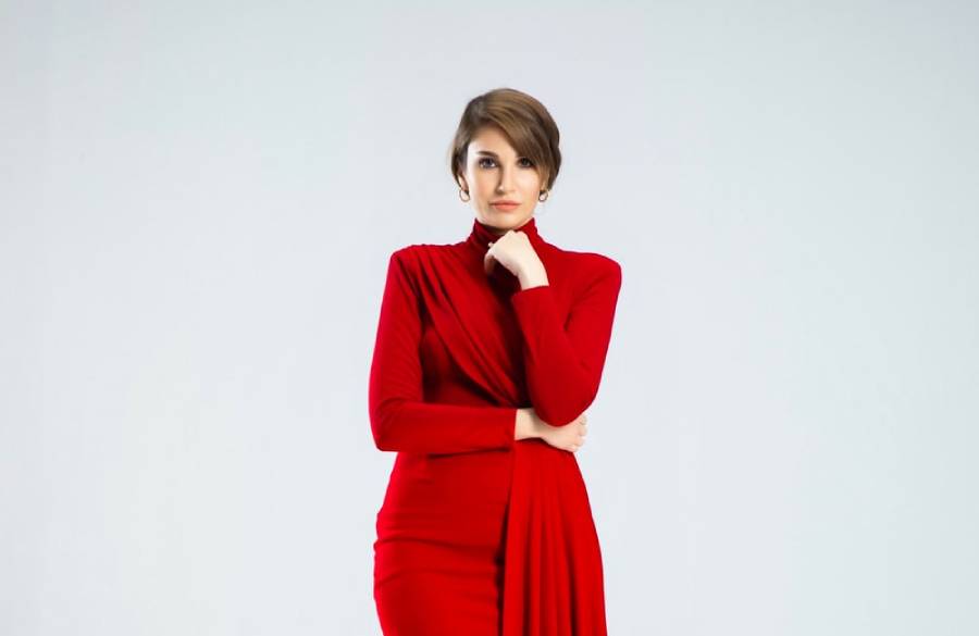 لباس قرمز زنانه 1