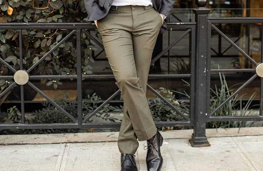 استایل شلوار سبز