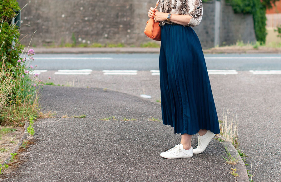 مدل دامن ماکسی چیندار