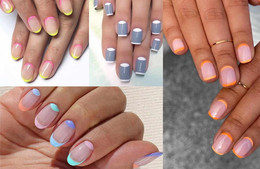 فرنچ ناخن دو طرفه