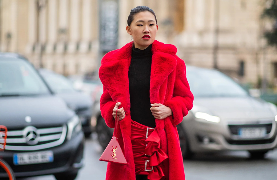 استایل با رنگ قرمز و مشکی