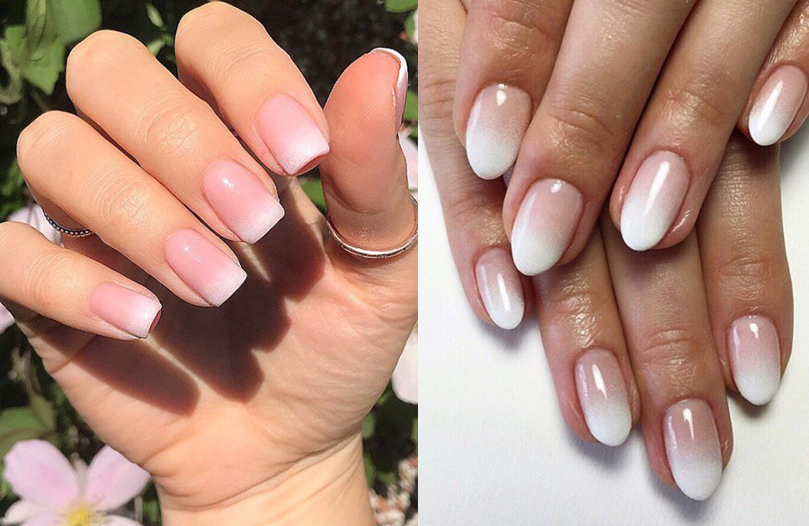 فرنچ آمبره یا فید با ایربراش