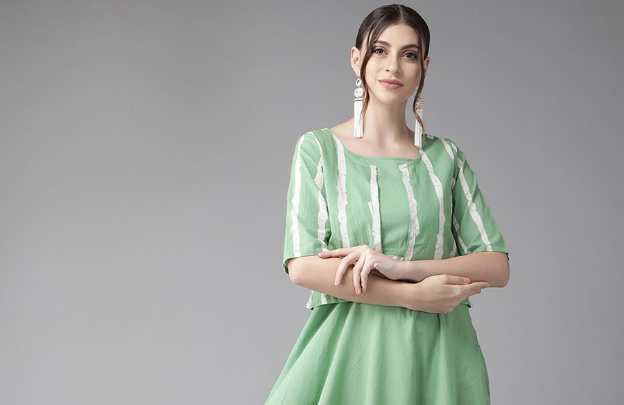 پیراهنهای مناسب اندام ساعت شنی