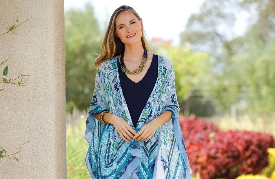 روسری خود را به یک کیمونو تبدیل کنید