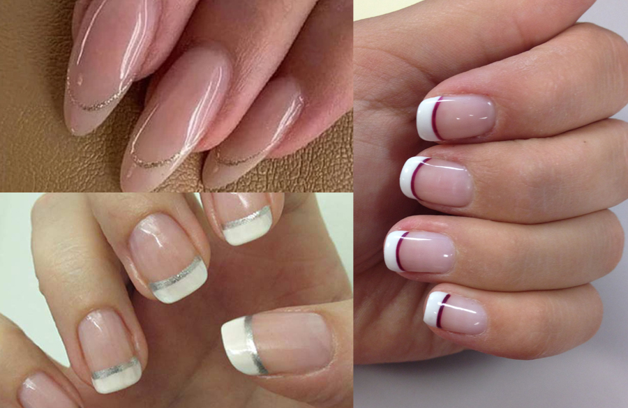 فرنچ v شکل رنگین کمانی