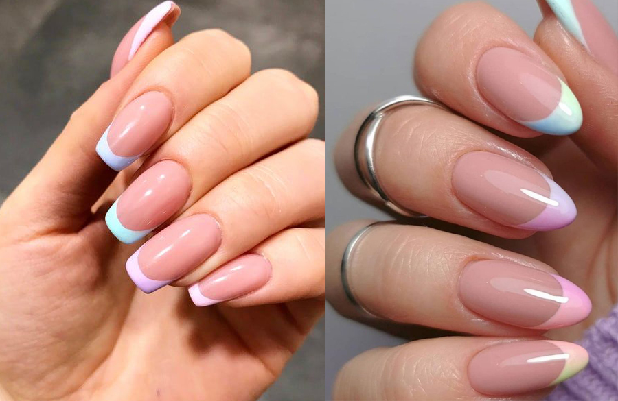 فرنچ پاستلی رنگارنگ