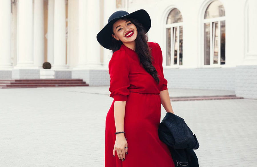 انتخاب پیراهن قرمز بر اساس فرم بدن