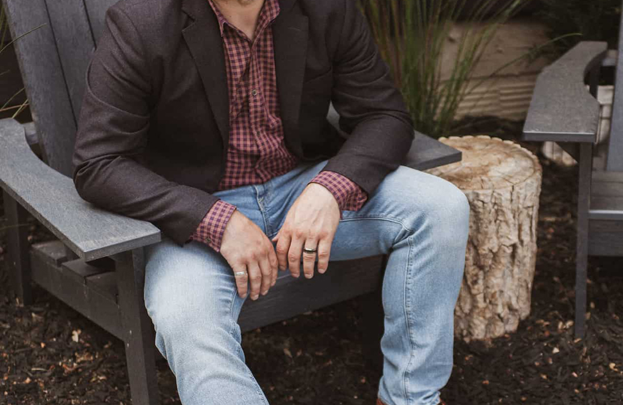 شلوار جین و کت بلیزر