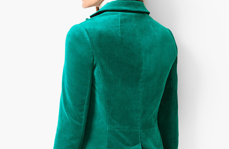 Yeşil kadife ceket
