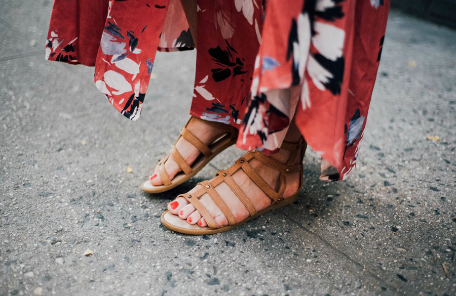 دامن ماکسی و صندل