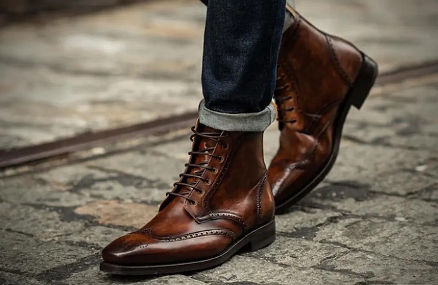 استایل کژوال پاییزی با بوت wingtip