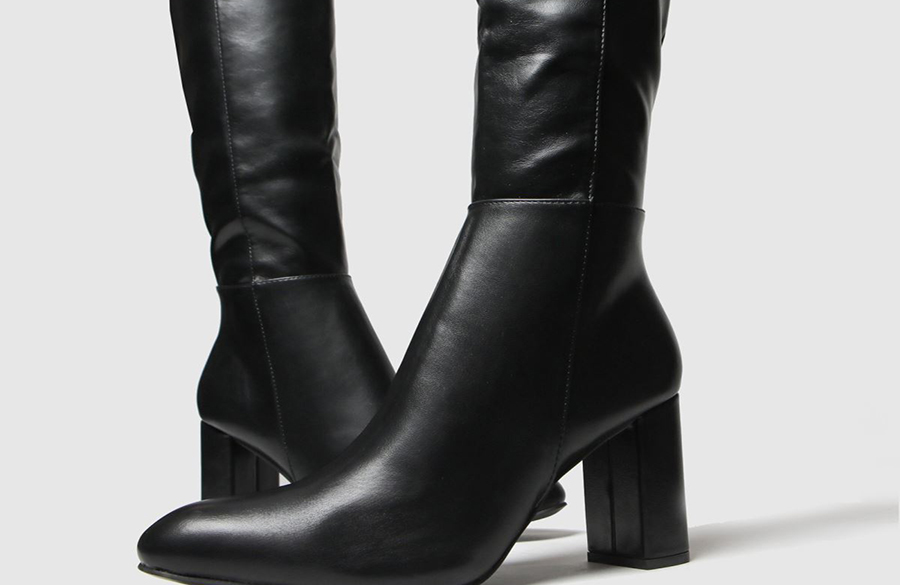 بوت پاشنه بلند تا زانو