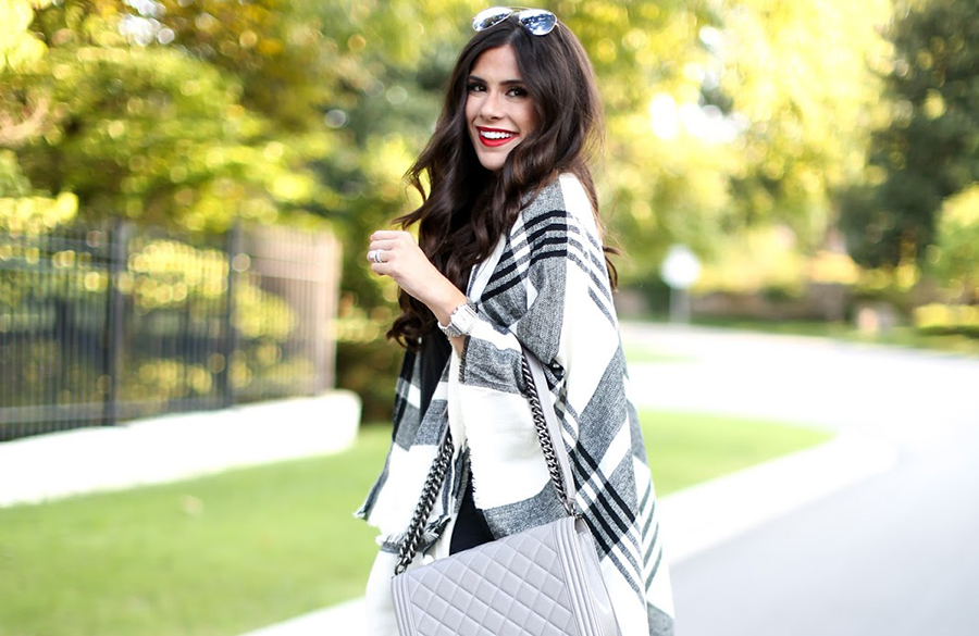 ست کردن پانچو در استایل